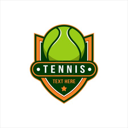 modèle de badge logo tennis