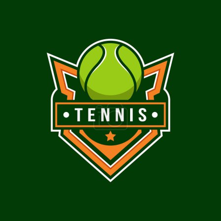 modèle de badge logo tennis