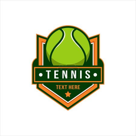 plantilla de insignia de tenis