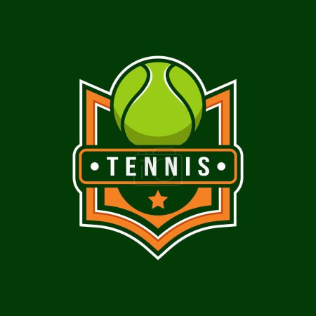 tennis logo badge template