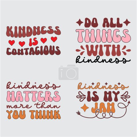 Illustration for Kindness  svg  design set - Royalty Free Image