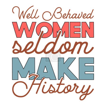 Téléchargez les illustrations : Journée des femmes svg t-shirt design - en licence libre de droit