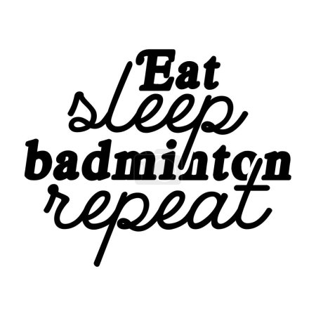 Téléchargez les illustrations : Badminton  svg t-shirt design - en licence libre de droit