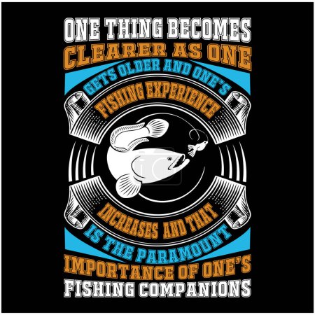 Téléchargez les illustrations : Conception de t-shirt de pêche - en licence libre de droit