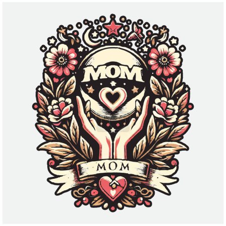 Conception de t-shirts de la fête des mères, idées de conception de t-shirts de baseball