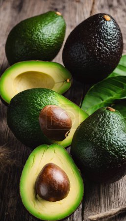 Photo for Summer's Bounty Up Close with Fresh, Creamy Avocados in Nature's Harvest - Royalty Free Image