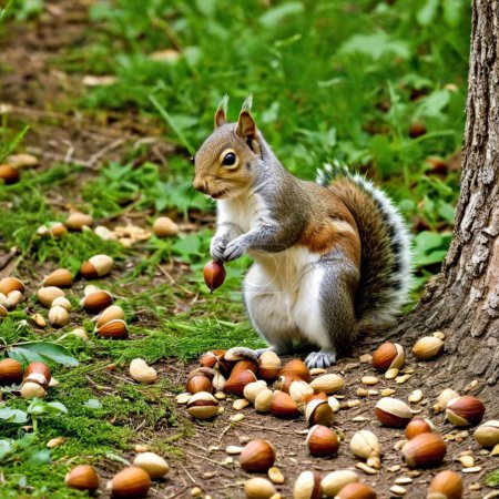 Squirrels Agile Bushytail Foragers