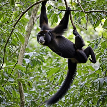 Le singe hurleur nocturne Gardien du couvert de la forêt tropicale