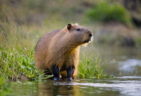 Photo for The Capybara South America Charming Semi Aquatic Giant - Royalty Free Image