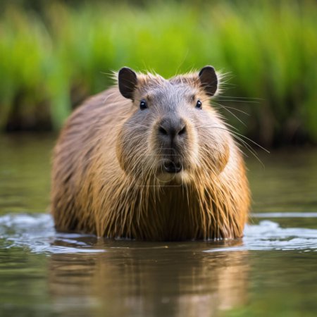Photo for The Capybara South America Charming Semi Aquatic Giant - Royalty Free Image