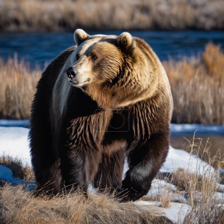 Foto de El oso un poderoso carnívoro de la naturaleza - Imagen libre de derechos
