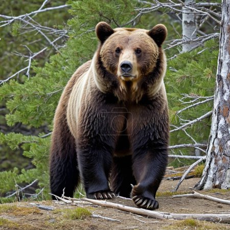 Foto de El oso un poderoso carnívoro de la naturaleza - Imagen libre de derechos