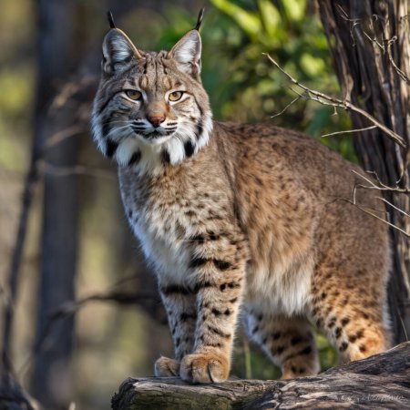 Foto de El depredador sigiloso explorando el mundo Bobcat - Imagen libre de derechos