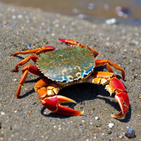 Photo for Life in the Shallows Exploring the World of Crabs Along the Coastlines - Royalty Free Image