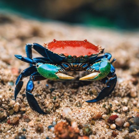 La vie dans les eaux peu profondes Explorer le monde des crabes le long des côtes