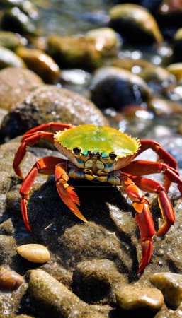 Photo for Life in the Shallows Exploring the World of Crabs Along the Coastlines - Royalty Free Image