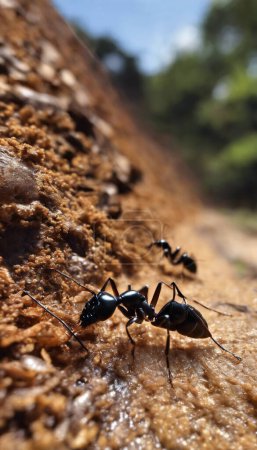 Photo for Ant Societies Exploring the Intricacies of Formicidae Communities and Their Role in Ecosystems - Royalty Free Image