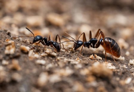 Téléchargez les photos : Sociétés de fourmis Exploration des subtilités des communautés Formicidae et de leur rôle dans les écosystèmes - en image libre de droit
