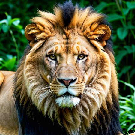 Le lion dans l'exploration de la majesté et du courage des hybrides humains-lions