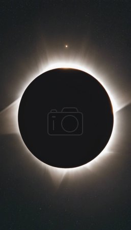 Photo for Eclipse Odyssey Navigating Celestial Shadows - Royalty Free Image