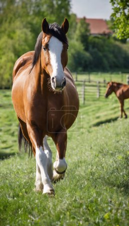 Hoofbeats et taches d'herbe Un conte de chevaux à la ferme