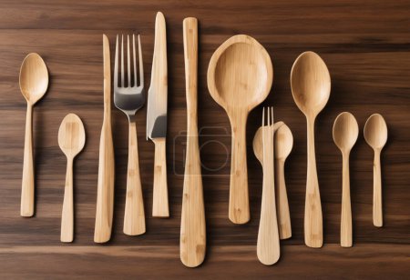 Stylish and Sustainable Bamboo Utensils With Engraved Playful Branding