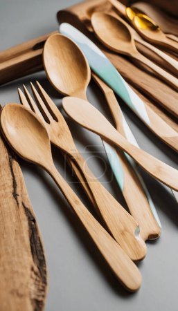 Stylish and Sustainable Bamboo Utensils With Engraved Playful Branding