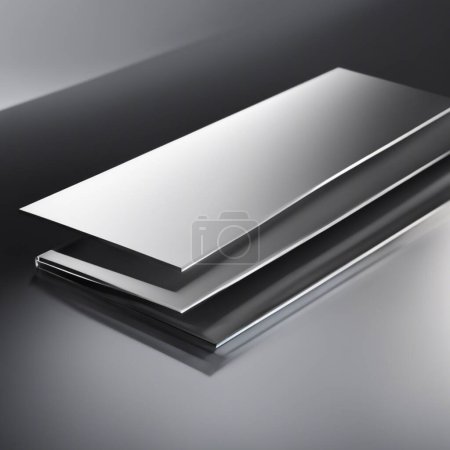 Modernes und schlankes transparentes Design mit polierten reflektierenden Schichten