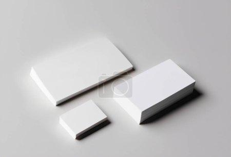 Schlanke und professionelle Blanko-Visitenkarten-Attrappen für elegantes Branding