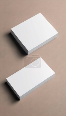 Schlanke und professionelle Blanko-Visitenkarten-Attrappen für elegantes Branding