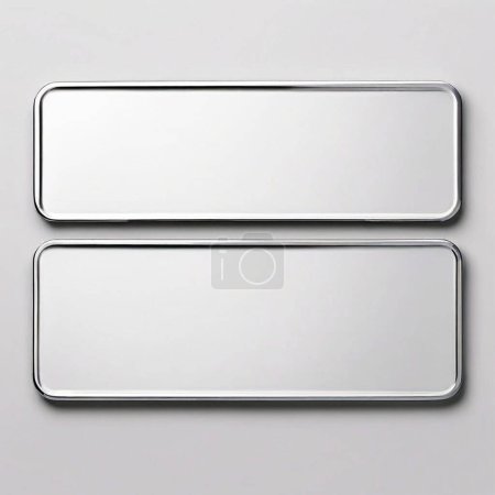 Sleek and Customizable Blank Vehicle Plate Mockups for Personalized Tags