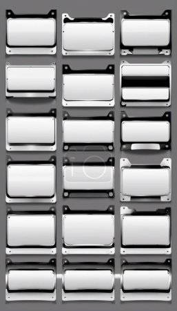 Schlanke und anpassbare Blanko-Fahrzeugschild-Attrappen für personalisierte Tags