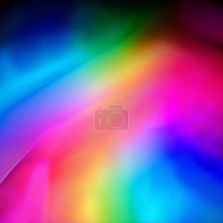 Vibrant et lumineux Un affichage kaléidoscopique de couleurs vives et pastels doux