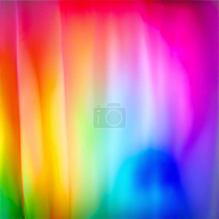 Vibrant et lumineux Un affichage kaléidoscopique de couleurs vives et pastels doux