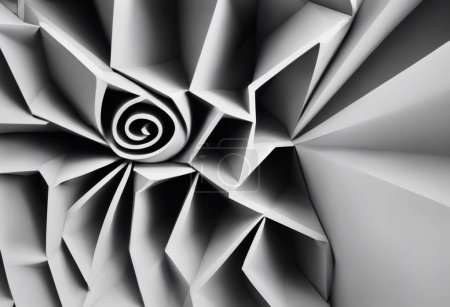 Psychedelische Retro Fusion Kühne Geometrie und weiche Pastelle in 3D-Illusionen