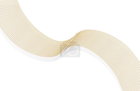 Photo for 3D rendering golden wave line  luxury texture line texture background - Royalty Free Image