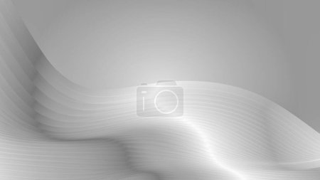 Photo for 3D rendering gray and white graceful lines texture texture background - Royalty Free Image