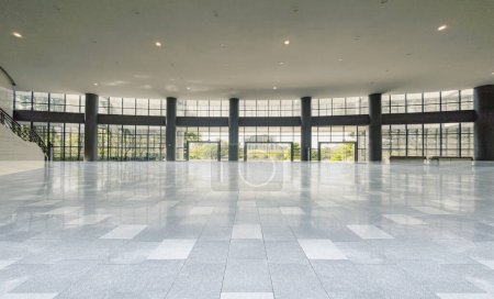 Foto de Edificio moderno sala no tripulada espacio interior fondo del suelo - Imagen libre de derechos