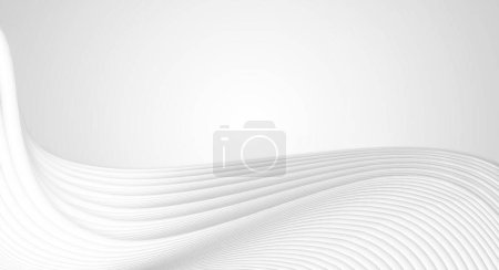 Blanco líneas curvas abstractas textura fondo