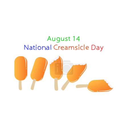 Photo for National Creamsicle Day Vector illustration. - Royalty Free Image