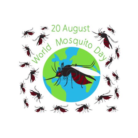 Photo for World Mosquito Day is celebrated every year on 20 August. - Royalty Free Image