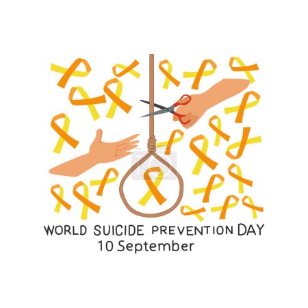 Téléchargez les illustrations : Journée mondiale de prévention du suicide - en licence libre de droit