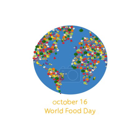 Photo for World food day vector - Royalty Free Image