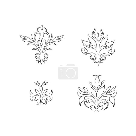 Photo for Ornate frames and scroll elements - Royalty Free Image