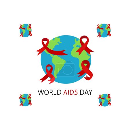 Illustration for WORLD AIDS DAY vector - Royalty Free Image