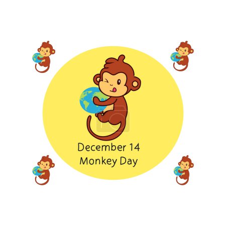 Ilustración de Vector gratis Monkey Day - Imagen libre de derechos