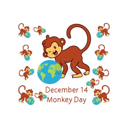 Ilustración de Vector gratis Monkey Day - Imagen libre de derechos