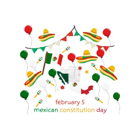 Photo for Mexican constitution day vector - Royalty Free Image