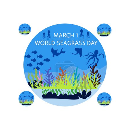 Illustration zum Welttag der Seegraswiesen