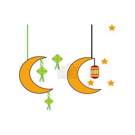 Téléchargez les illustrations : Illustration vectorielle Ramadan Moubarak - en licence libre de droit